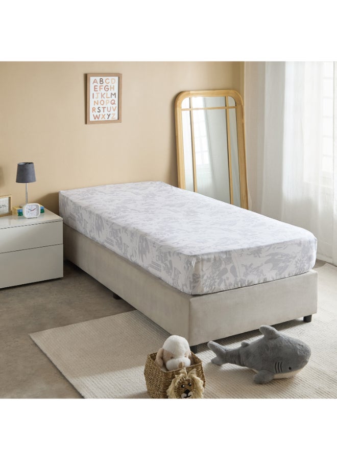 Home Box Batman Fitted Sheet for Kids - Grey - 90x200 cm - Image 2